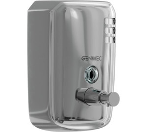 DISPENSADOR JABÓN VERTICAL 650ML INOX 304 BRILLANTE