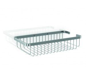 JABONERA RECTANGULAR LATÓN CROMADO