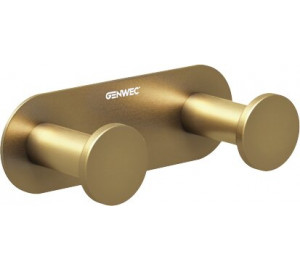 PERCHA DOBLE INOX 304 “NIMBUS SERIES” ORO SATINADO
