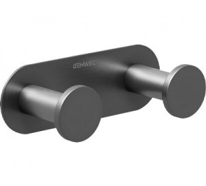 PERCHA DOBLE INOX 304 “NIMBUS SERIES” METAL SATINADO