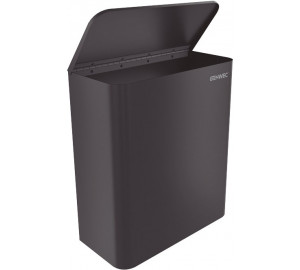 PAPELERA MURAL PARA COMPRESAS INOX 304 NEGRO