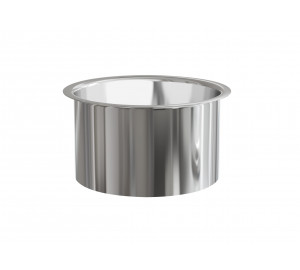 PAPELERA CIRCULAR DE ENCIMERA INOX BRILLO