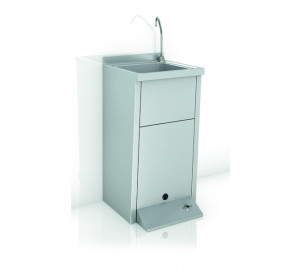 LAVAMANOS REGISTRABLE CON PEDESTAL, UNA AGUA