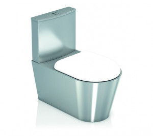 INODORO CON CISTERNA DE DESCARGA INOX 304 SATINADO