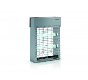 EXTERMINADOR INSECTOS 2X11W EN ACERO INOXIDABLE