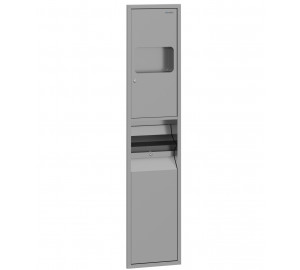 MUEBLE COMPACTO, SECAMANOS / DISPENSADOR TOALLA / PAPELERA